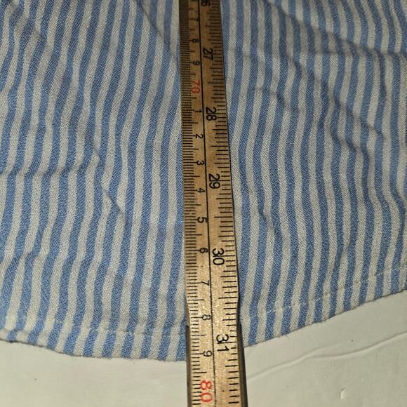 Billa bong Button Front Striped Small Sundress Blue White Beach Nautical Coastal - Picture 6 of 10